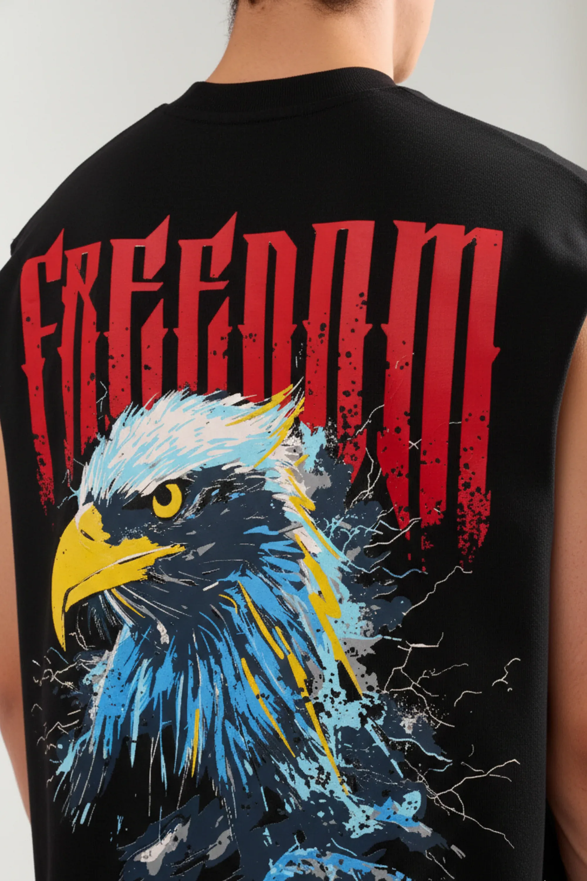Hawk Eye Sleeveless Black Tank Top – moorooMEN