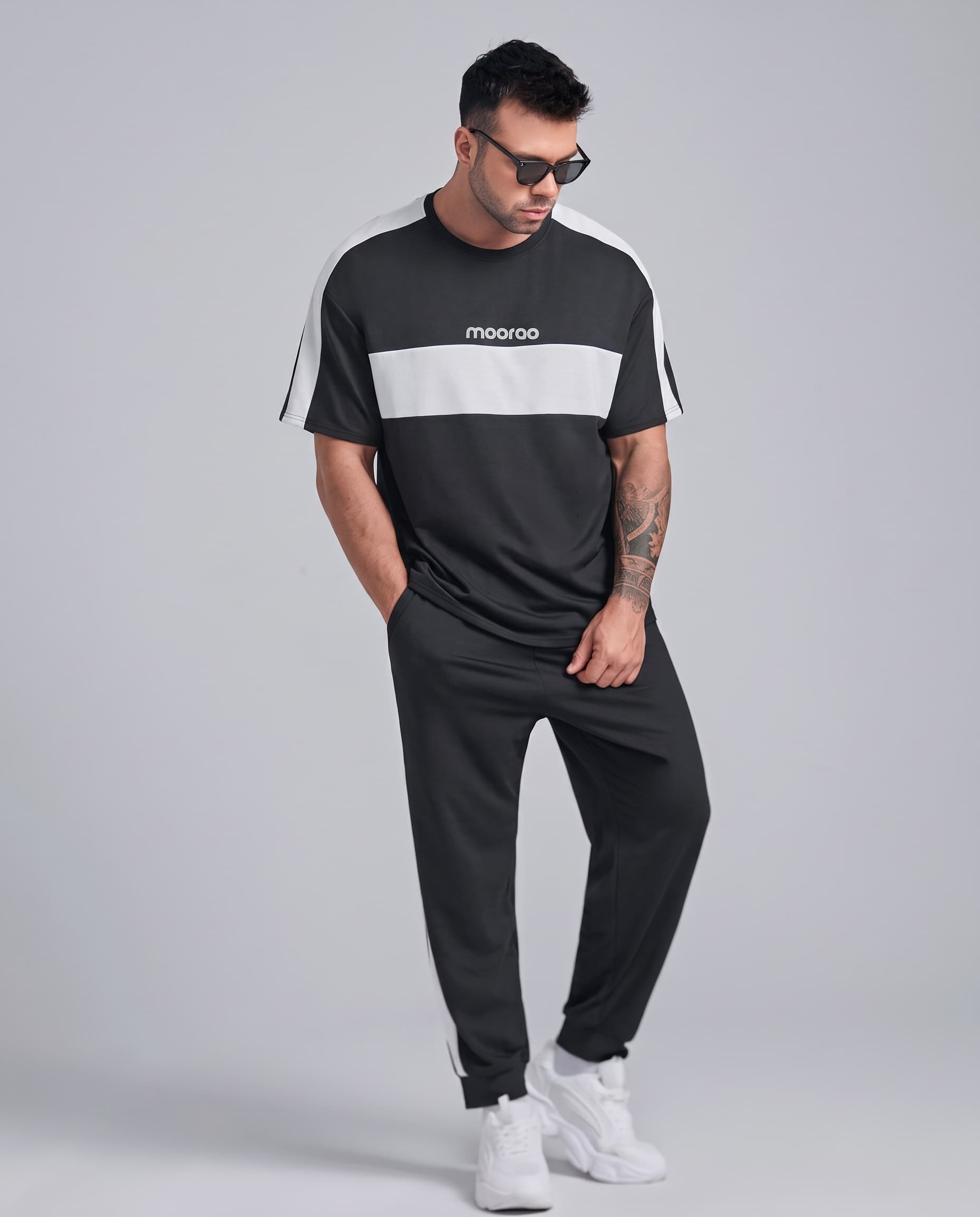 Sleek Sporty Black Dry-fit Tracksuit