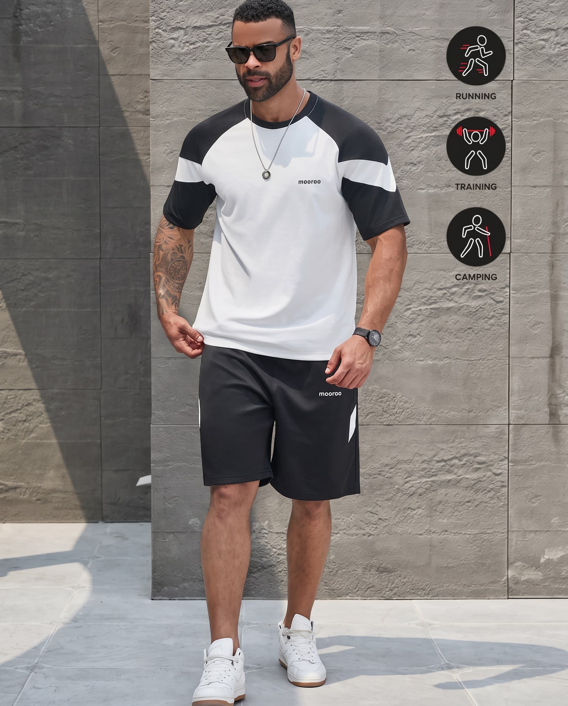 Black Athletic Summer Co-ord