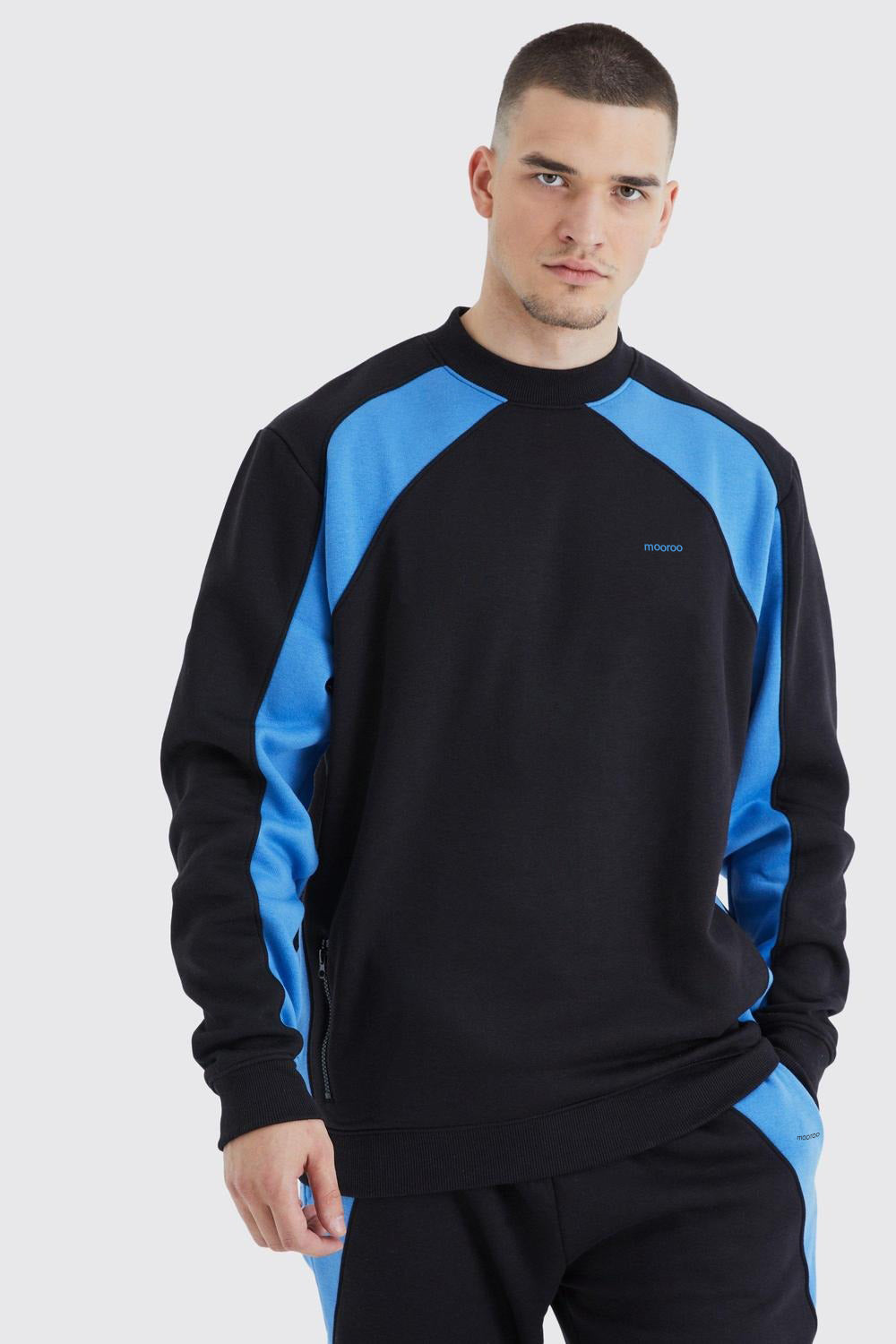 Black and Blue Activewear Tracksuit- moorooMEN