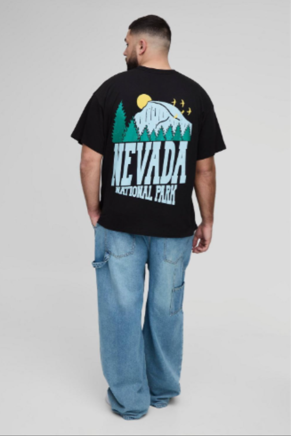 Plus Oversized National Park Print T-Shirt