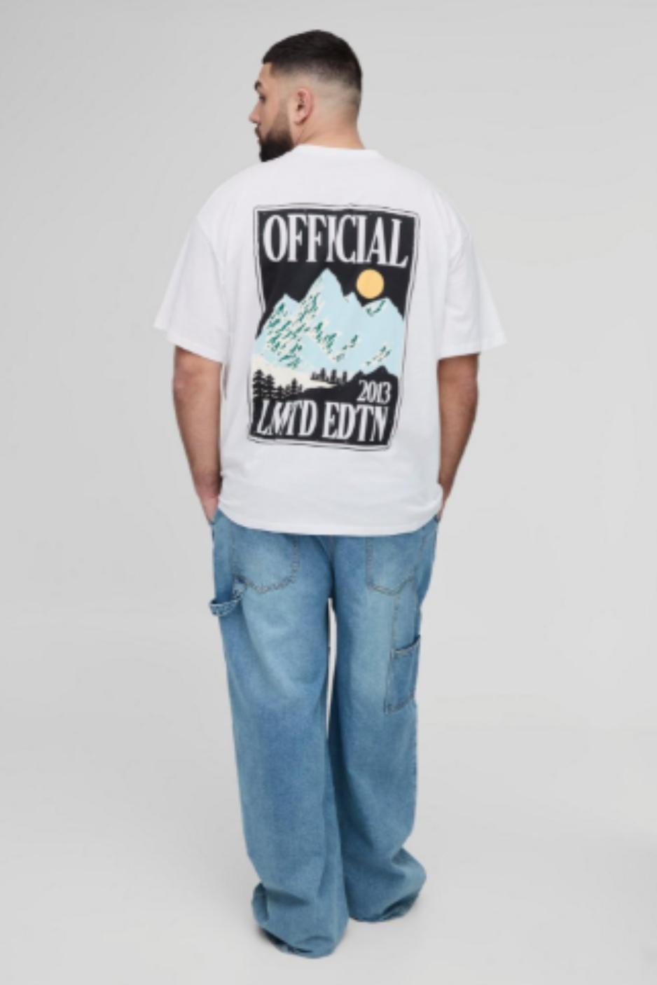 Plus Oversized Official Landscape Print T-Shirt