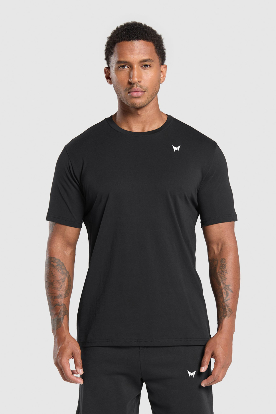 Men’s Black Athletic Shorts Set