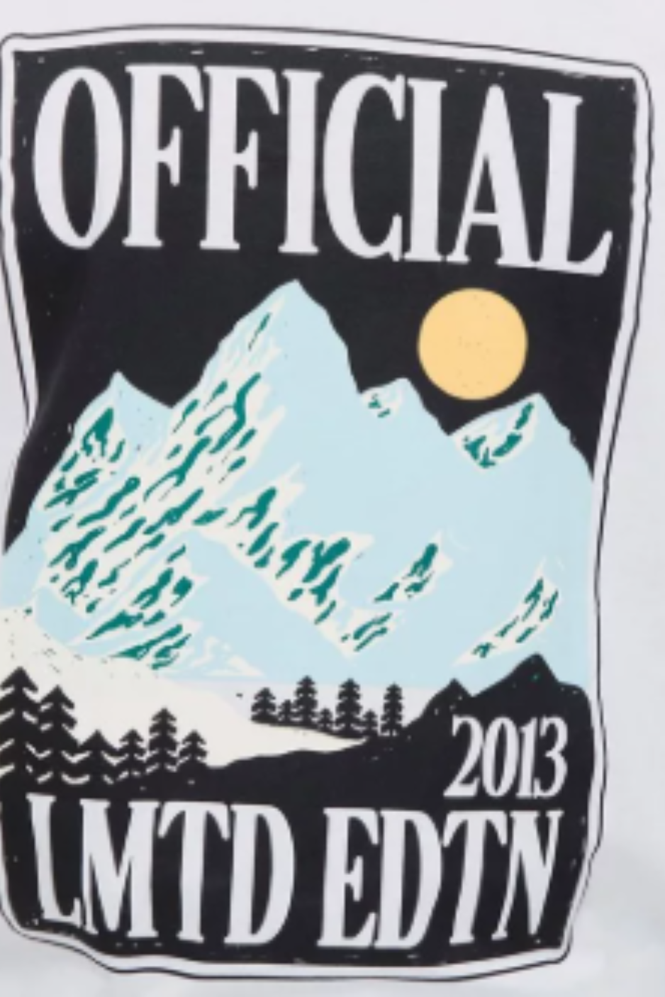 Plus Oversized Official Landscape Print T-Shirt