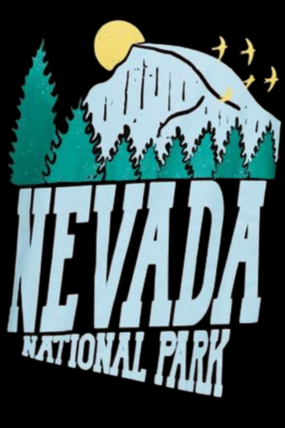 Plus Oversized National Park Print T-Shirt