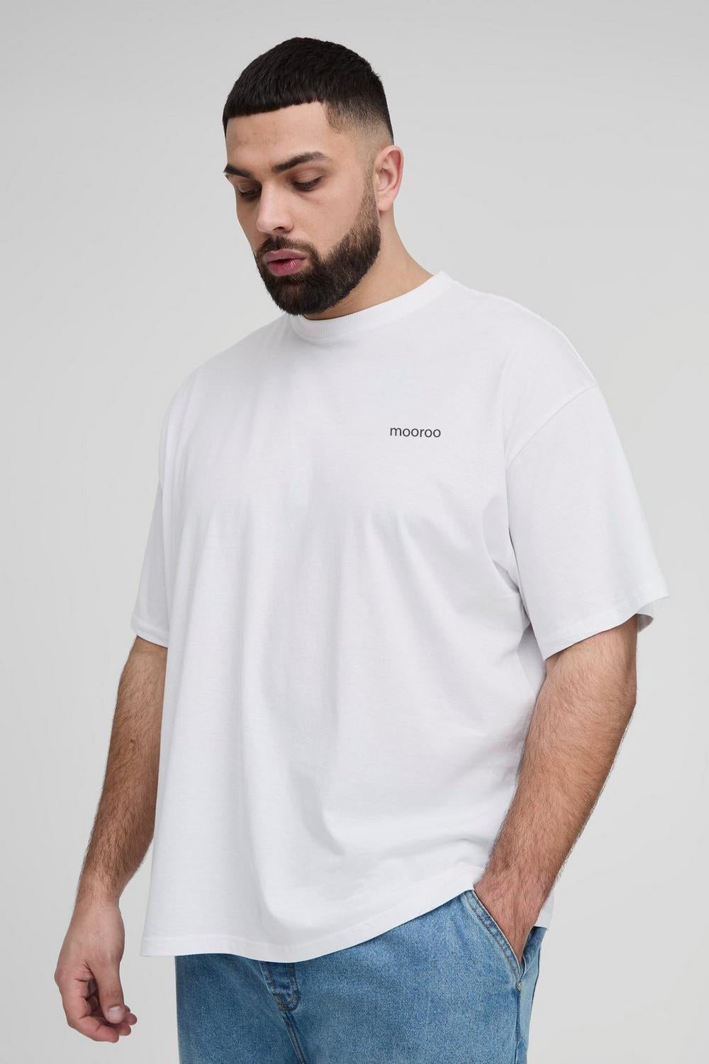 Plus Oversized Official Landscape Print T-Shirt